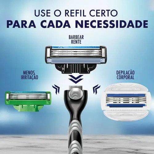 Gillette Mach3 Carga Para Aparelho 16 Unidades