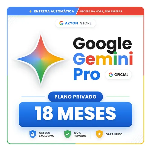 Google gemini ai pro 18 meses via link de ativacao
