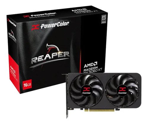 Gpu powercolor amd radeon rx 9060xt 16gb gddr6 128bits 16g a