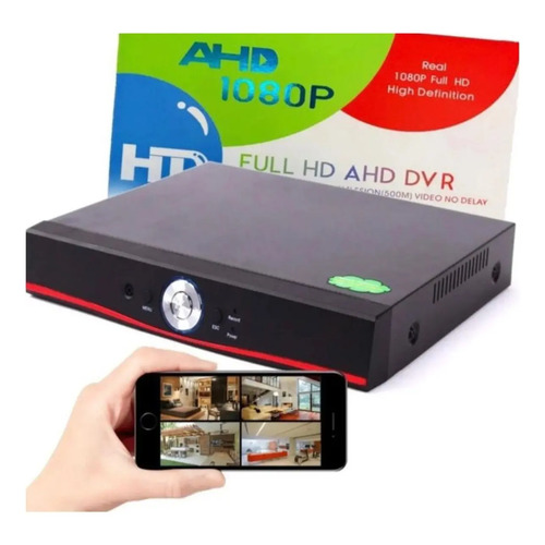 Gravador digital dvr 4 canais full hd ahd 1080p 110v220v