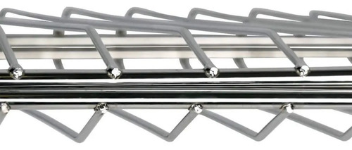 Grelha Dupla Abaulada Aço Carbono 70 cm x 20 cm Churrasco Peixe Frango Carne Grelhas Premium