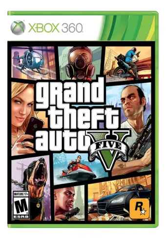 Gta 5 Xbox 360 Lt3.0 Somente Xbox 360 Desbl0quead0 C/ Capa!