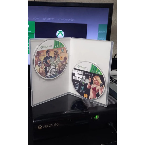 Gta 5 Xbox 360 Lt3.0 Somente Xbox 360 Desbl0quead0 C/ Capa!