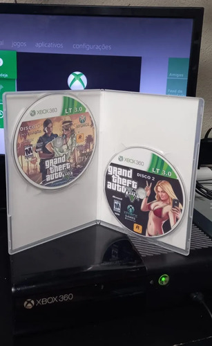 Gta 5 Xbox 360 Lt3.0 Somente Xbox 360 Desbl0quead0 C/ Capa!