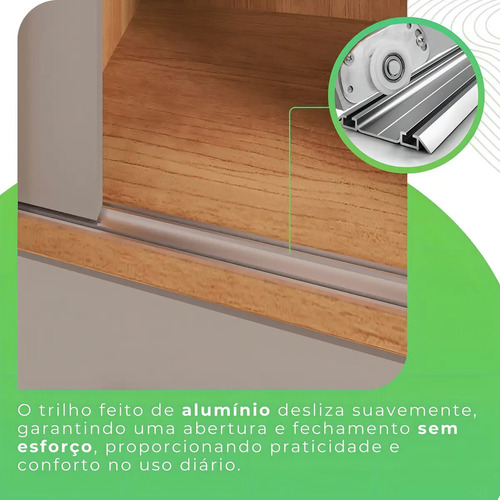 Guarda Roupa Casal 3 Portas 9 Gavetas Luana Sallêto Móveis