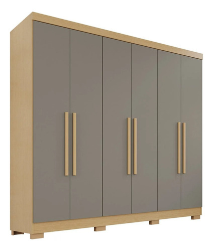 Guarda-roupa Casal 6 Portas 2 Gavetas França