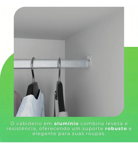 Guarda-roupa Casal 6 Portas 2 Gavetas França