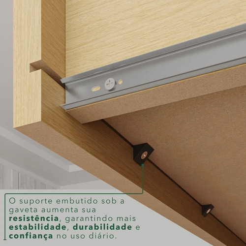 Guarda-roupa Casal 6 Portas 2 Gavetas França