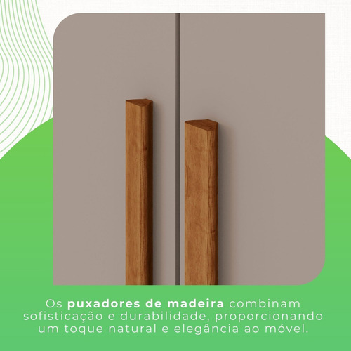 Guarda-roupa Casal 6 Portas 2 Gavetas França Wt Espresso Móveis