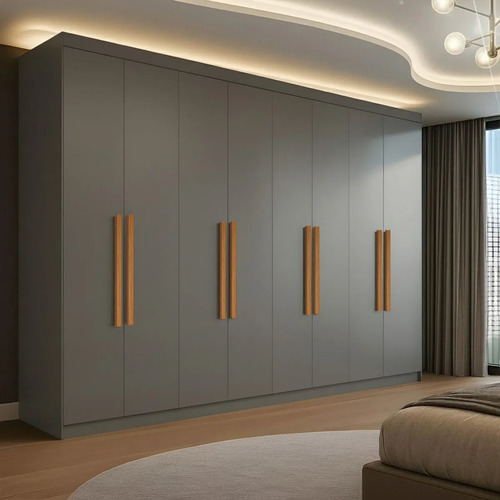 Guarda roupa casal 8 portas 4 gavetas paris espresso moveis 1