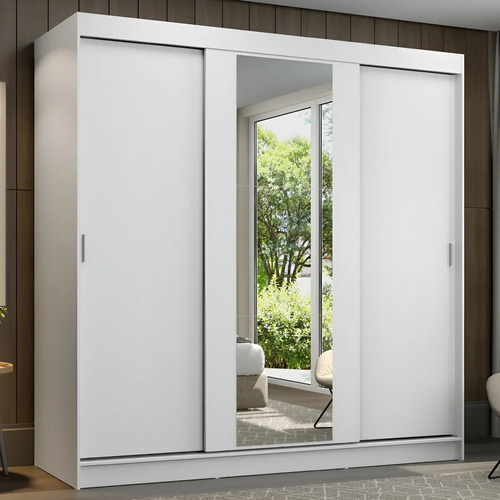 Guarda roupa casal armario quarto reno madesa 3 portas de co 1