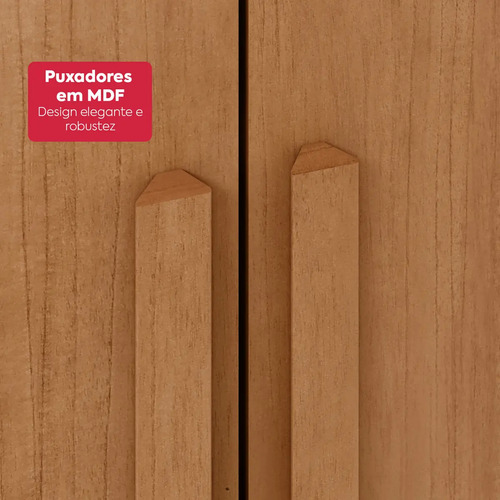 Guarda-Roupa Casal Móveis Lopas Easy Slim 8 Portas Espelho Marrom Moderno