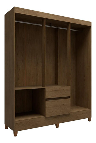 Guarda-roupa Casal New Brusque 6 Portas 2 Gavetas Bartira - Avel