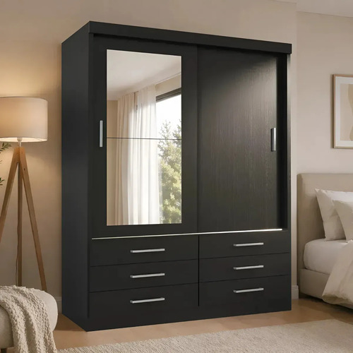 Guarda roupa tonielque moveis gr capri 2pesp onix