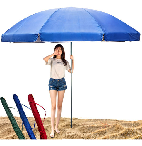 Guarda sol gigante 240m uv praia piscina respiravel verao