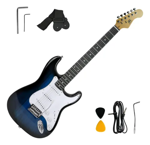 Guitarra eletrica konig st stratocaster brilhante 6c