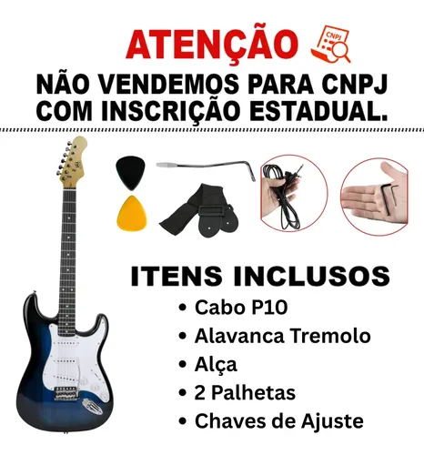Guitarra Elétrica Konig St Stratocaster Brilhante 6c