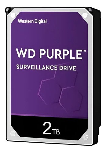 Hd 2 tera sata para cftv purple western digital intelbras