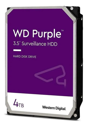 Hd interno 4tb western digital purple sata 3 256mb wd42purz