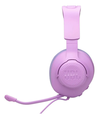 Headset gamer com fio quantum 100m2 jbl com mic roxo rosa