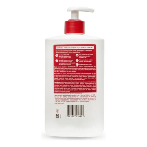 Hidratante Corporal Intensivo Norwegian Frasco Sem 400ml Neutrogena