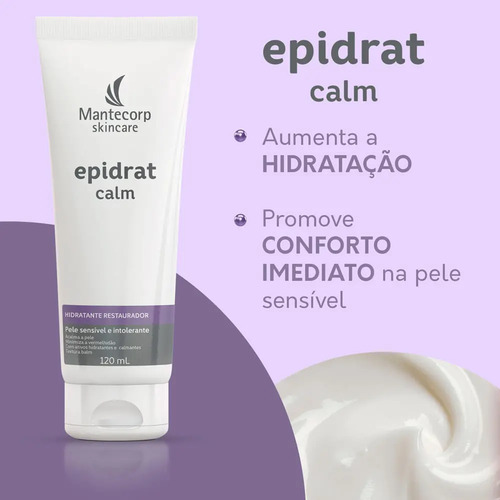 Hidratante Facial Epidrat Calm 120ml Mantecorp Skincare Todo Tipo De Pele Dia/noite
