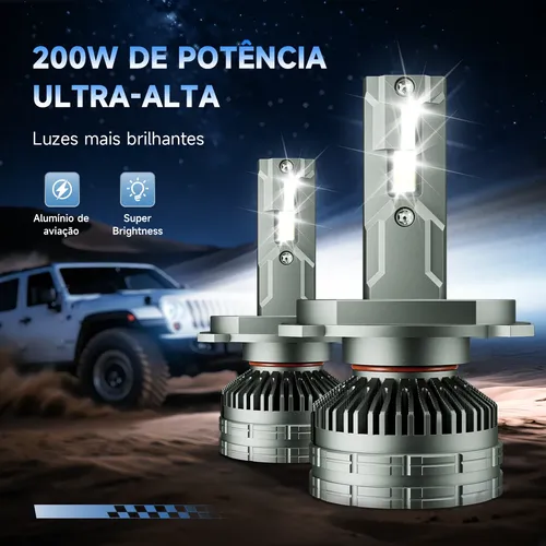 Higoogoo G70 Par Farol Carro Led H4 H1 H7 H11 Hb3 Hb4 H3 H27