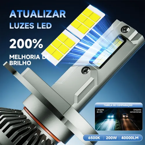 Higoogoo G70 Par Farol Carro Led H4 H1 H7 H11 Hb3 Hb4 H3 H27
