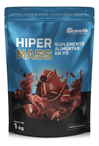 Hiper mass 1kg growth supplements sabor chocolate