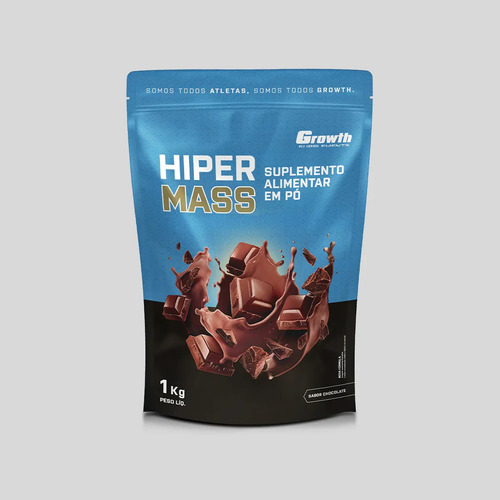 Hiper Mass 1kg Growth Supplements - Sabor Chocolate
