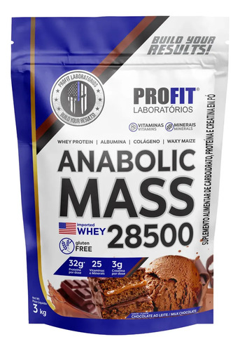 Hipercalorico anabolic mass 28500 3kg profit labs sabor choc 1