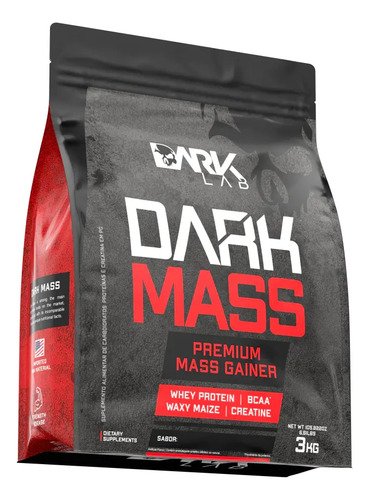 Hipercalorico dark mass 3kg dark lab sabor cookies