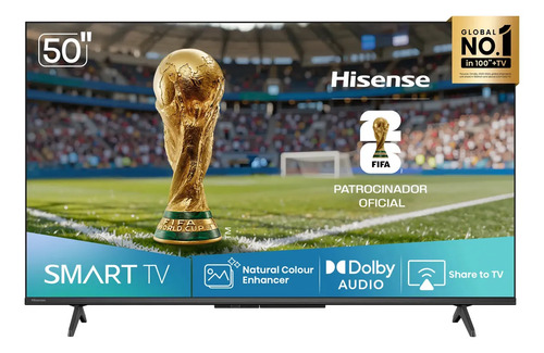Hisense smart tv fhd 50 polegadas 50a4nv com hdr10 dts virtu