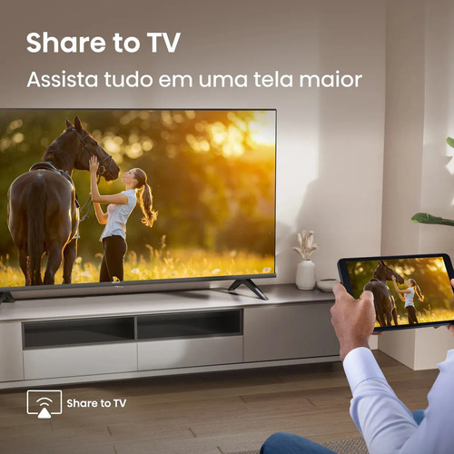 Hisense Smart TV FHD 50" Polegadas 50A4NV com HDR10, DTS Virtual X, Compatibilidade Alexa e Google Home