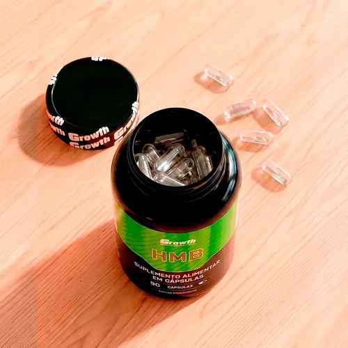 Hmb 90 Cápsulas Growth Supplements Sem Sabor