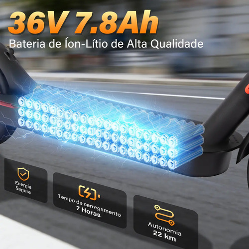 HONEYWHALE M2 Pro Patinete Elétrico Adulto, 500W Scooter Elétrica, Velocidade Máxima de 32 KM/H, 22 KM de Autonomia, Honey Whale Patinete Juvenil com Controle de Aplicativo Bluetooth