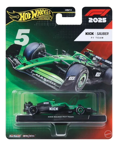 Hot wheels kick sauber 2025 formula 1 5 gabriel bortoleto