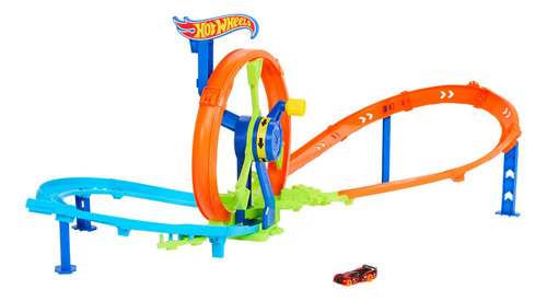 Hot wheels pista de brinquedo desafio turbina de acao