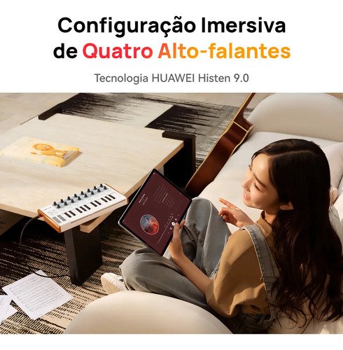 HUAWEI MatePad SE 11 4GB+128GB Tablet,FullView Display,Bateria de grande capacidade,Cantinho das Crianças,Design de Corpo Único em Metal,Superbateria de 7700 mAh + 22.5W,Cinza Nebula