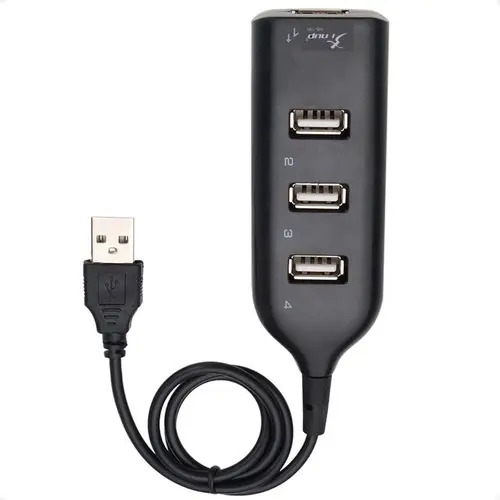 Hub usb 4 portas knup hb t56 20 cabo 20cm para pc e notebook