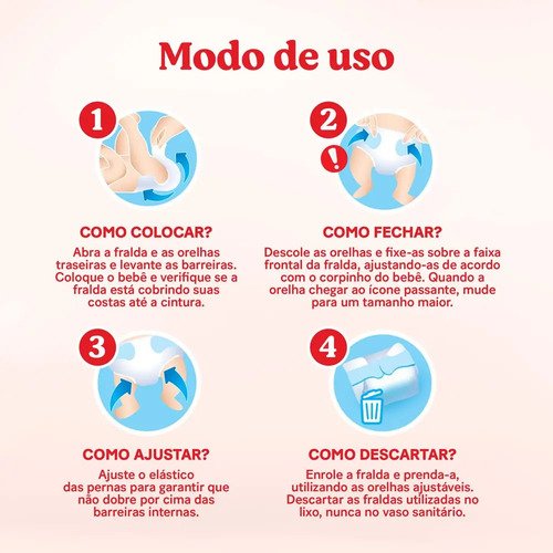 Huggies Fralda Descartável Máxima Proteção XG - 112 Un