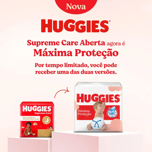 Huggies Fralda Descartável Máxima Proteção XXG - 112 Un