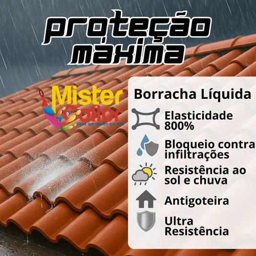 Impermeabilizante Borracha Líquida 18kg Externo E Interno