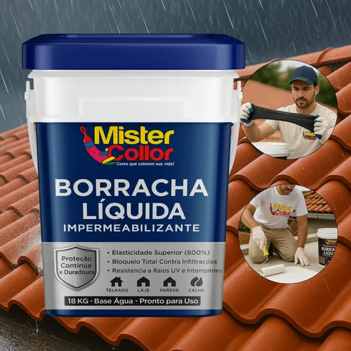 Impermeabilizante Borracha Líquida 18kg Externo E Interno