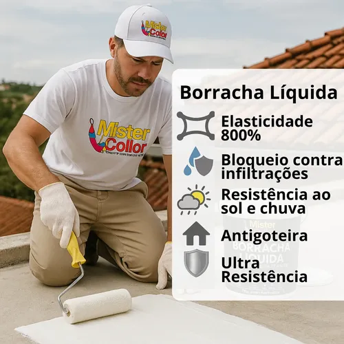 Impermeabilizante Borracha Líquida 18kg Externo E Interno
