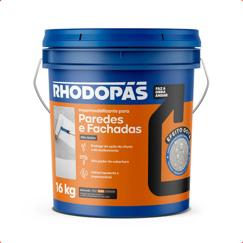 Impermeabilizante protege paredes e fachadas bd 16kg areia