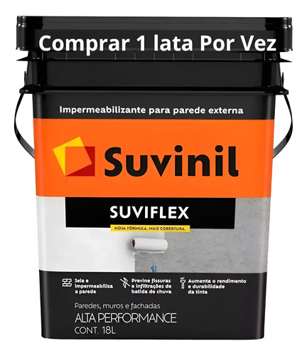 Impermeabilizante sela fissuras suviflex dezoito litros
