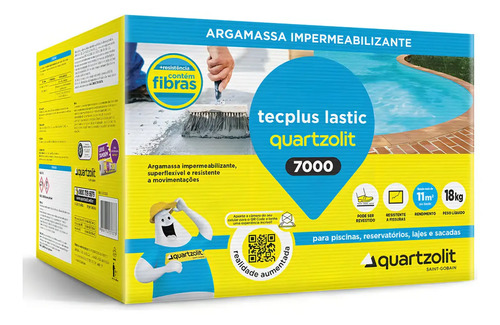 Impermeabilizante tecplus lastic 7000 para piscina quartzoli