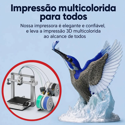 Impressora 3D Bambu Lab A1 Combo Com AMS Lite Multicor - A1C
