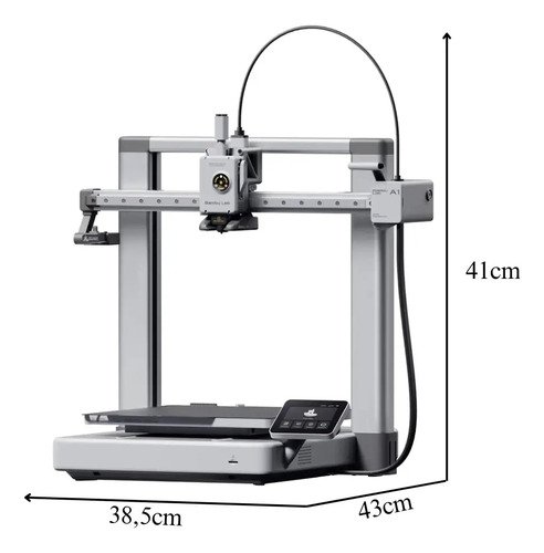 Impressora 3d Bambu Lab A1 Sem Ams Prateado Cinza